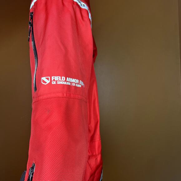 Icon Motorcycle Patrol jacket Red Medium - Picture 8 of 14